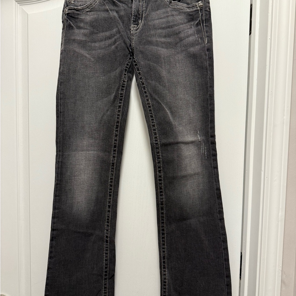 Miss Me Dark Gray Boot Cut Jeans